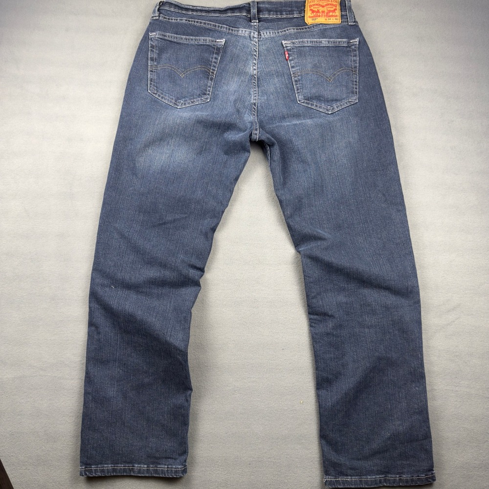 Levis 559 Relaxed Straight Leg Jeans Mens 34x30 Dark Wash Blue Denim - Picture 5 of 10